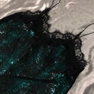 Zara emerald green top